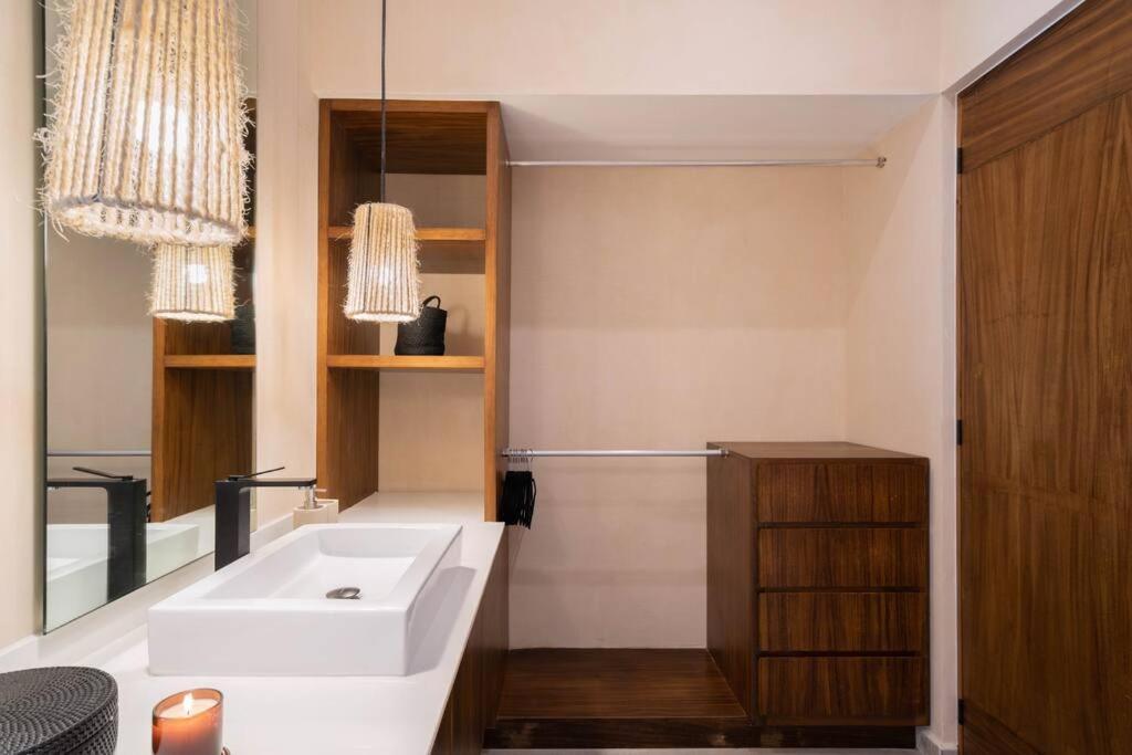 Lujoso Departamento Boho-Chic Con Alberca Privada Apartman Tulum Kültér fotó