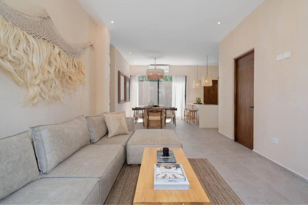 Lujoso Departamento Boho-Chic Con Alberca Privada Apartman Tulum Kültér fotó