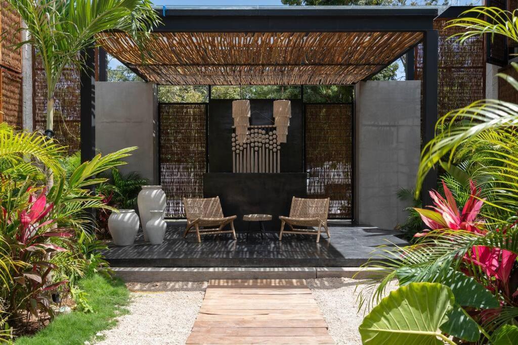 Lujoso Departamento Boho-Chic Con Alberca Privada Apartman Tulum Kültér fotó