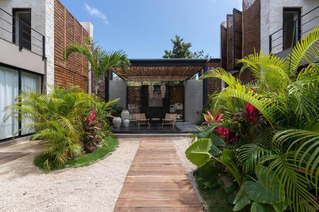 Lujoso Departamento Boho-Chic Con Alberca Privada Apartman Tulum Kültér fotó