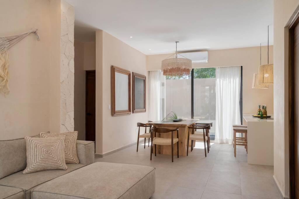 Lujoso Departamento Boho-Chic Con Alberca Privada Apartman Tulum Kültér fotó