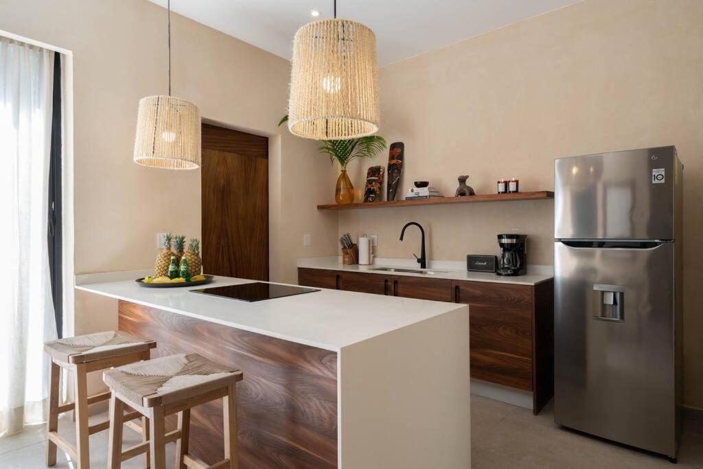 Lujoso Departamento Boho-Chic Con Alberca Privada Apartman Tulum Kültér fotó