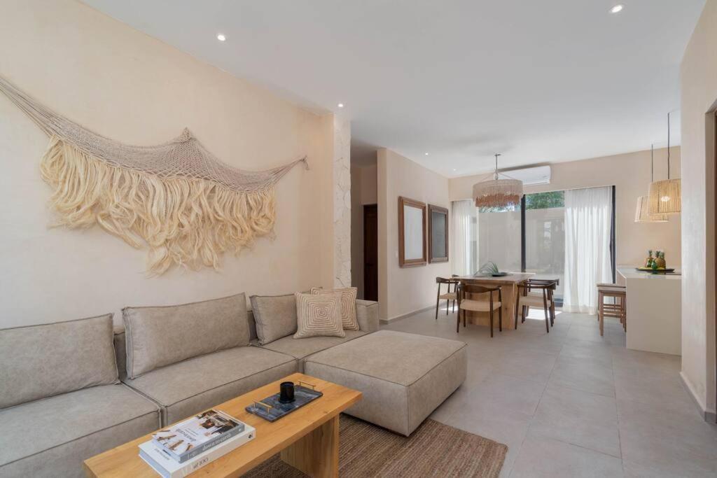 Lujoso Departamento Boho-Chic Con Alberca Privada Apartman Tulum Kültér fotó