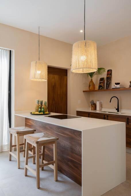 Lujoso Departamento Boho-Chic Con Alberca Privada Apartman Tulum Kültér fotó